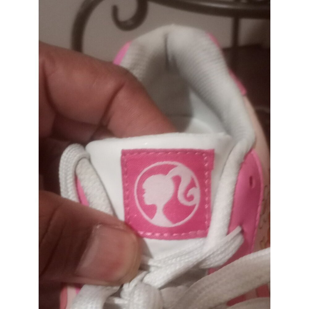 Women’s SIZE 10 BY MATEL PINK Barbie By Mattel Women's Casual Court Sneakers - Picture 7 of 13